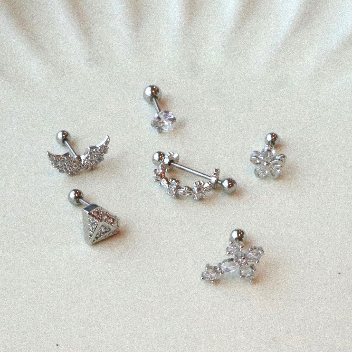 Diamond Piercing for Women • Valentine Gift Idea • Bling Piercing • Cute Piercing • Unique Piercing • Stylish Piercing for Women